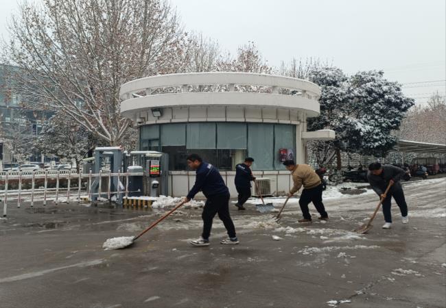 掃雪除冰我先行，冰雪更映黨旗紅